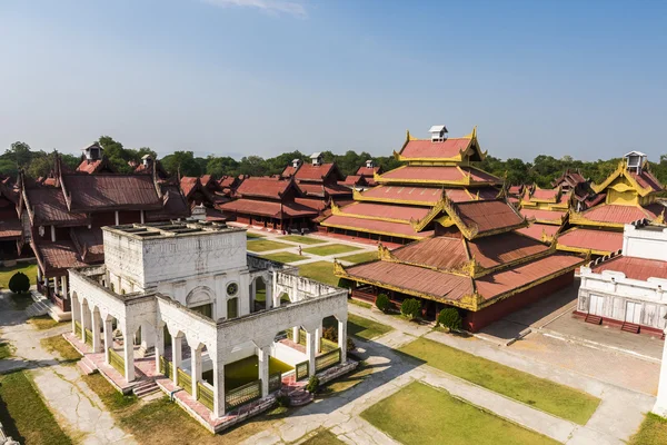 Palácio Mandalay em Myanmar — Fotografia de Stock