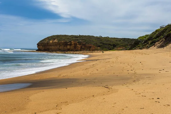 Bells Praia Está Localizada Aprox 100 Sul Melbourne Great Ocean — Fotografia de Stock