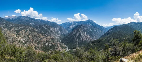 Vue Panoramique King Canyon Avec Vue Sur Les Montagnes Sierra — Photo