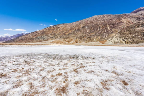 Badwater Havzası Deniz Seviyesinin Metre Altında Olan Orth America Nın — Stok fotoğraf