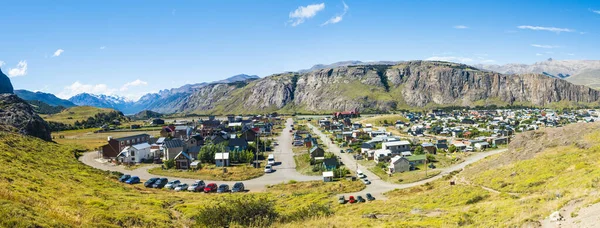 Chalten Małe Górskie Miasteczko Położone Parku Narodowym Los Glaciares Prowincji — Zdjęcie stockowe