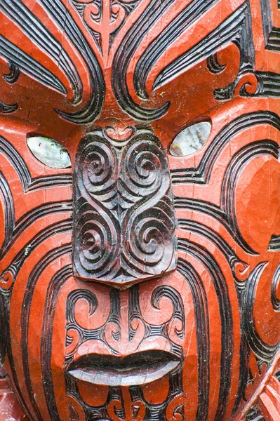 Maori intaglio — Foto Stock