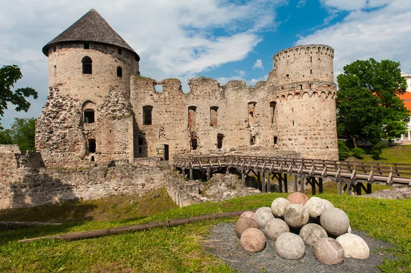 Zamek w Cēsis — Zdjęcie stockowe