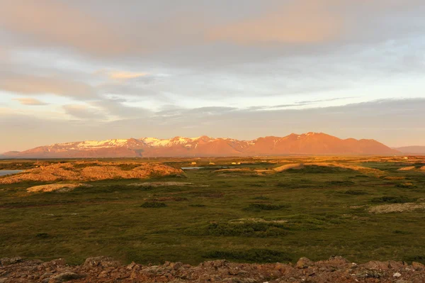 IJslandse zonsondergang — Stockfoto