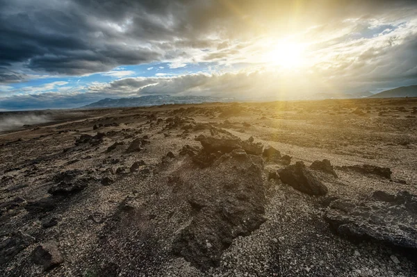 Paisaje de lava de Islandia — Foto de Stock