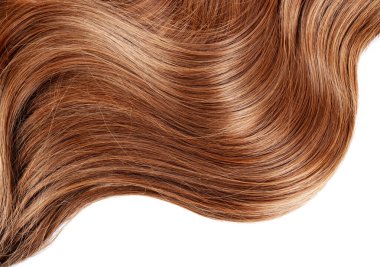 Uzun kırmızı insan saçı bembeyaz