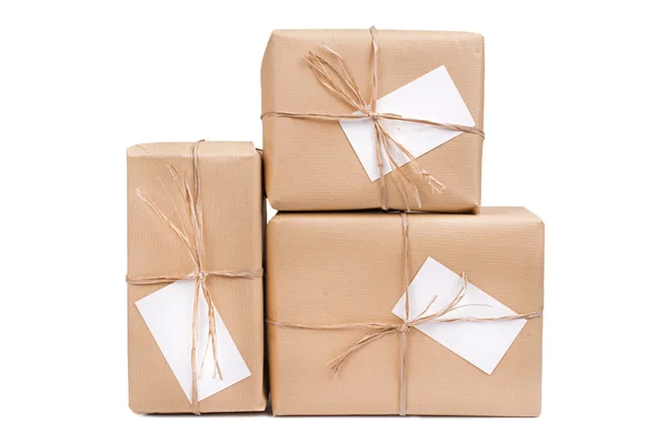 Gift box with card — Stock Photo, Image