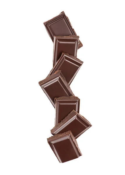 Staplade chokladkakor — Stockfoto