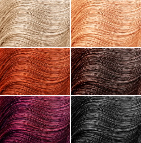 Diferentes cores de cabelo — Fotografia de Stock