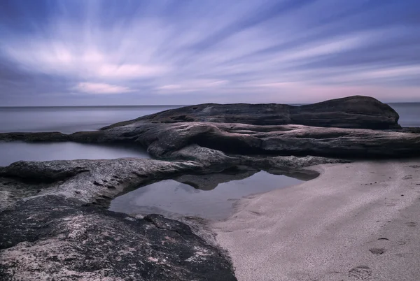 Clouds over the Black sea coast Stock Picture