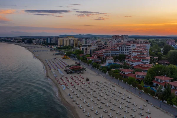 휴양지 Sunny Beach 공중에서 바라본 — 스톡 사진