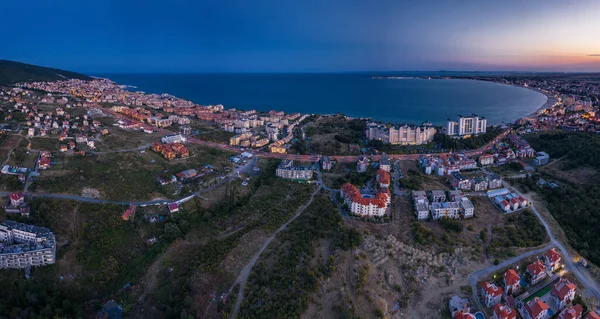 Aerial View Sea Resort Sunny Beach Bulgaria Evening — Stockfoto