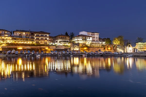 Night view to the costal city — Stock Photo, Image