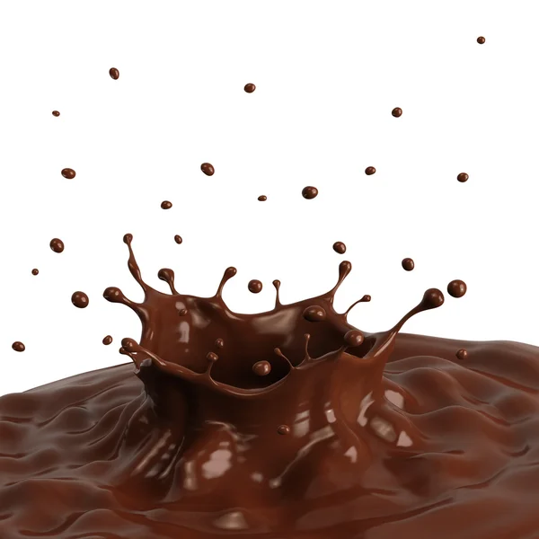 Spruzzi caldi di hocolate — Foto Stock