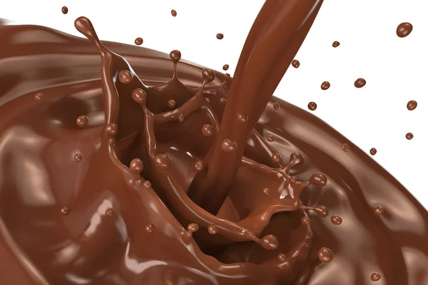 Hete hocolate splash — Stockfoto