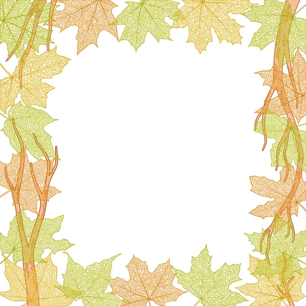 Cadre d'automne — Image vectorielle