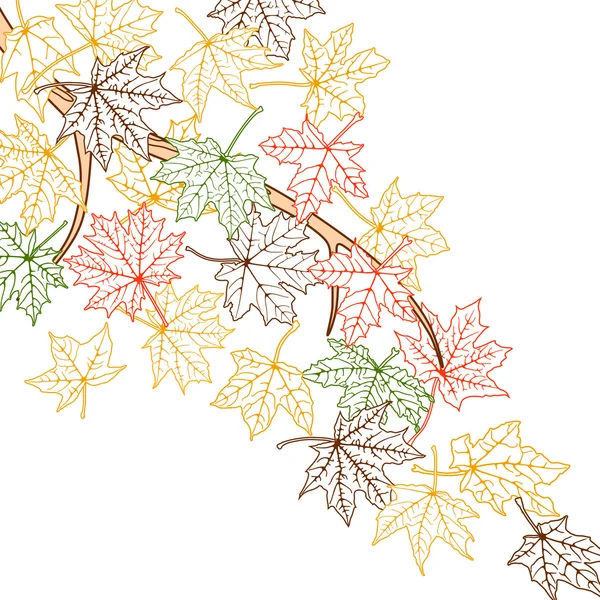 Branche d'automne — Image vectorielle