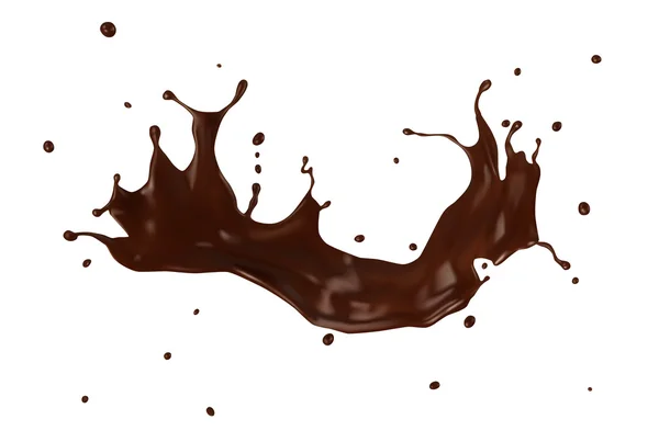 Chocolate splash — Stock Vector