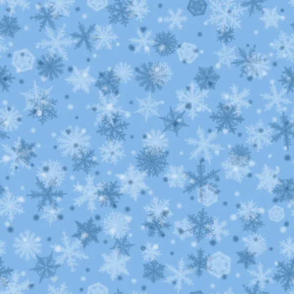 Flocons de neige sans couture — Image vectorielle