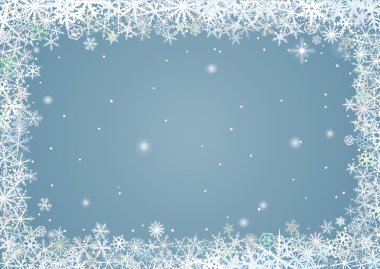 kar taneleri kenarlığı