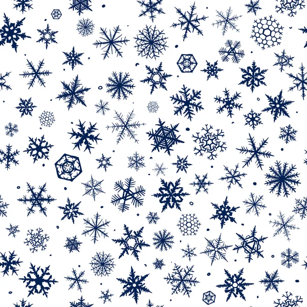 Sömlös snöflingor — Stockfoto