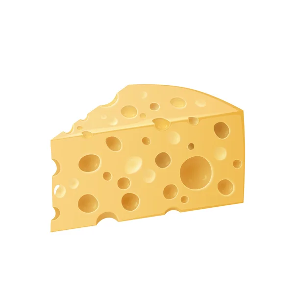 チーズの一部です — ストックベクタ