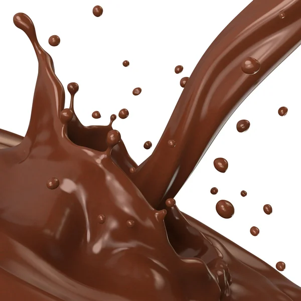 Chocolate splash — Stock Photo, Image