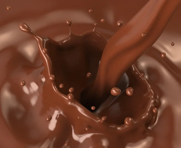 Salpicadura de chocolate — Foto de Stock