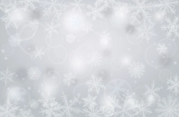 Inverno fiocchi di neve sfondo . — Vettoriale Stock