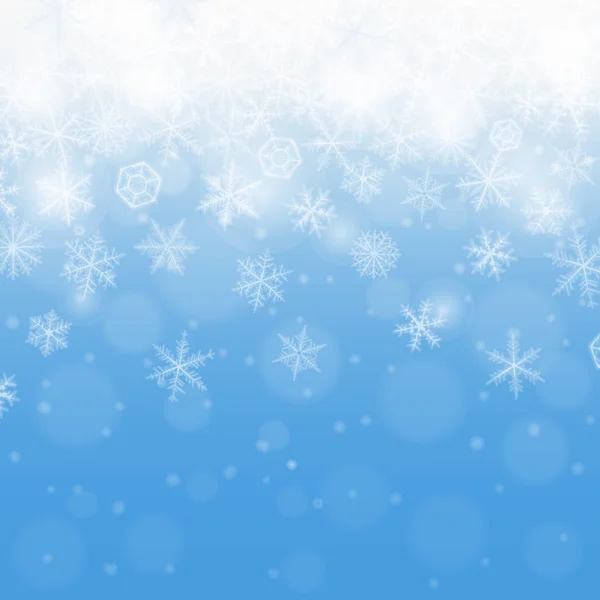 Winter snowflakes background. — Stock Vector