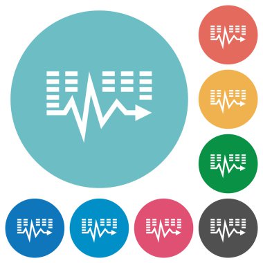 Düz müzik dalgalar simgeler