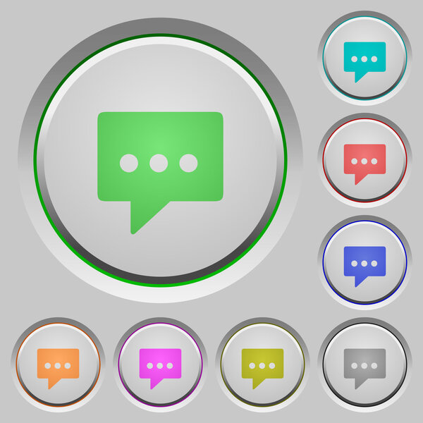 Working chat push buttons