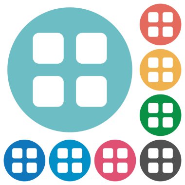 Düz büyük kılavuz simgeler