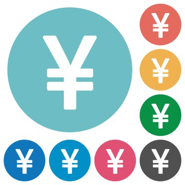 Simgeler düz yen oturum