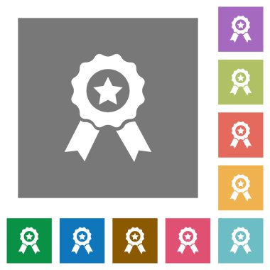 Ödülü kare düz simgeler