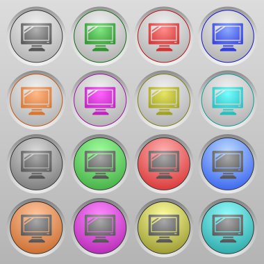 Monitör plastik düğmeler battı