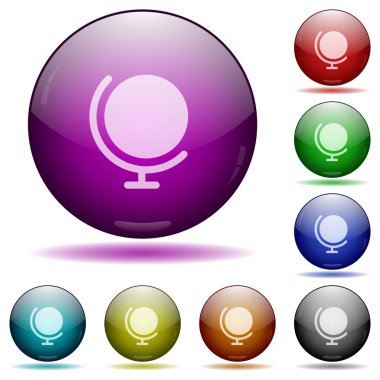 Dünya cam küre düğme