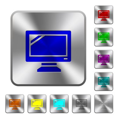 Çelik monitör düğmeleri