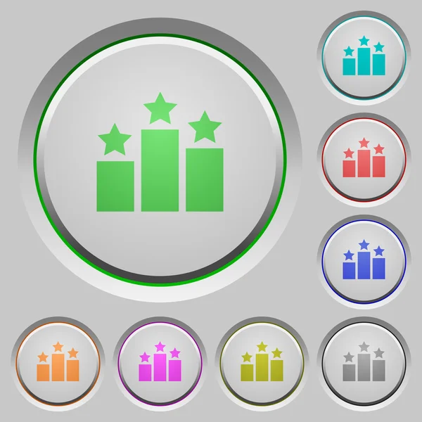 Ranking-Tasten — Stockvektor