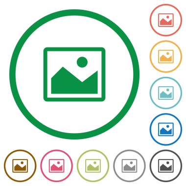 Görüntü düz simgeler özetlenen