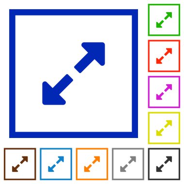 Tam çerçeveli düz simgelerini yeniden boyutlandırmak