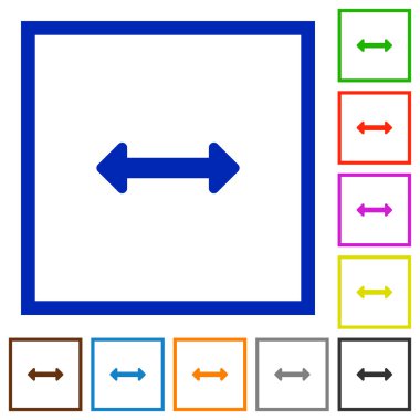 Yatay çerçeveli düz simgelerini yeniden boyutlandırmak