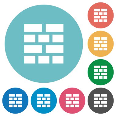 Düz tuğla duvar simgeler