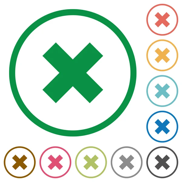 Seviyelendirilmiş düz simgeler iptal