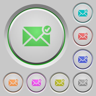 Basma düğmelerini gönderilen posta