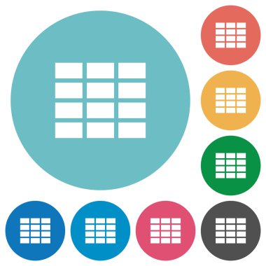 Düz tablo simgeleri