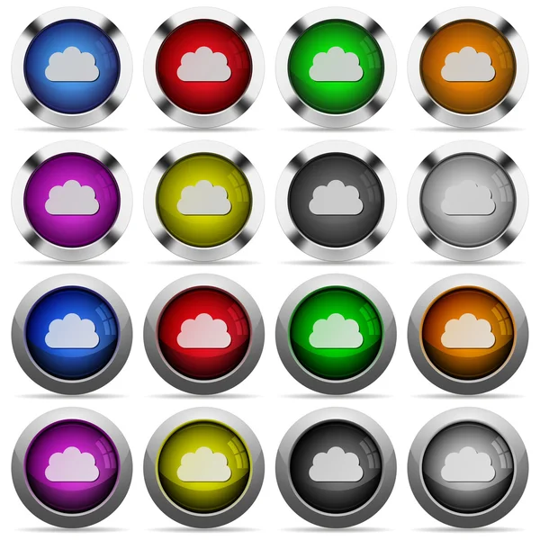 Conjunto de botões de nuvem —  Vetores de Stock