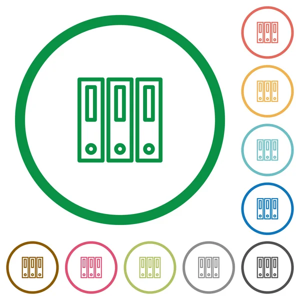 Düz simgeler bağlayıcı özetlenen