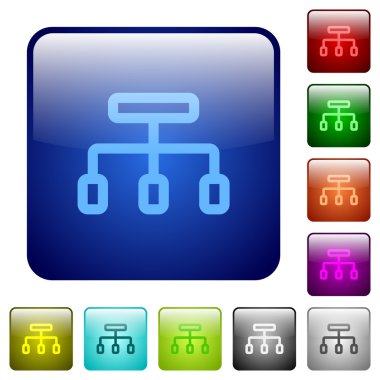 Renk connect cam düğmeleri