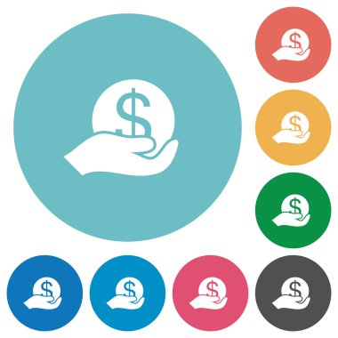 Düz kaydetmek para simgeleri